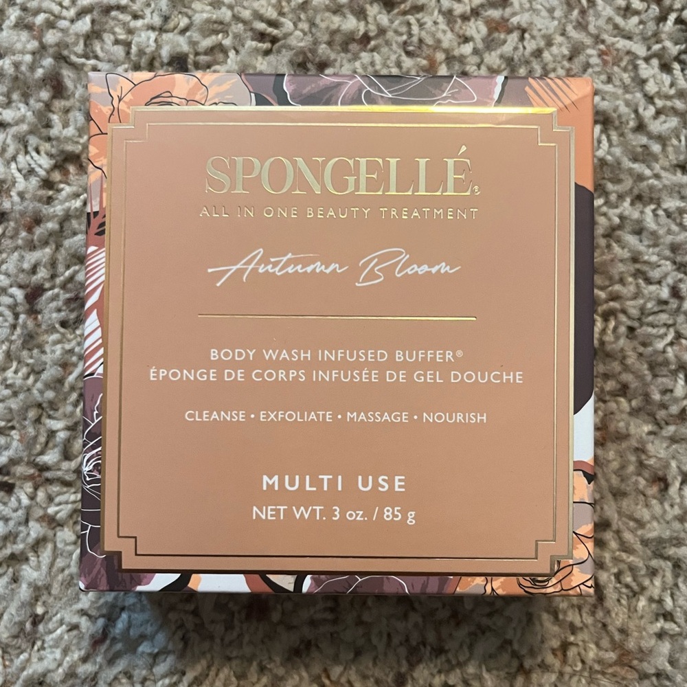 NEW Spongellé Autumn Bloom Body Wash Infused Buffer